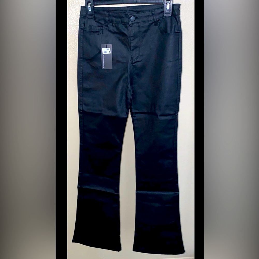 Apperloth A PU Leather Pants - Medium Black